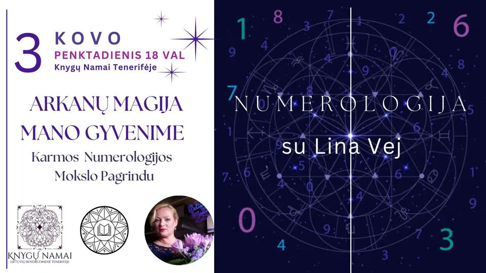 Paskaita - Arkanų Magija Mano Gyvenime Karmos Numerologijos Mokslo Pagrindu